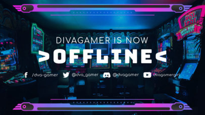 Twitch Offline Banner Maker Featuring a Cool Style