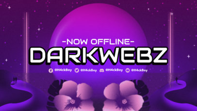 Twitch Offline Banner Generator with an Elegant Surrealistic Background