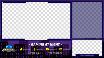 OBS Stream Overlay Maker Featuring a Webcam Frame and an 8-Bit UFO