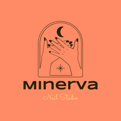 Nail Studio Logo Creator Featuring Mystic Graphics