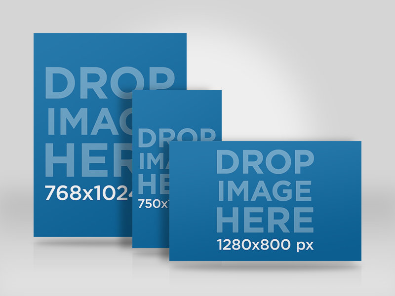 Responsive Mockup of a Browser an iPhone and an iPad Screenshot