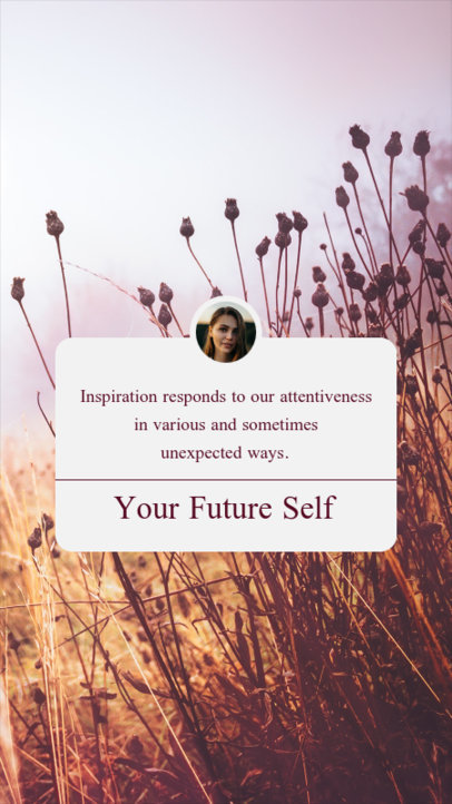 Instagram Story Design Template Featuring an Inspirational Reminder  