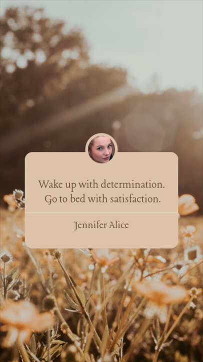 Instagram Story Maker Featuring a Reminder and an Inspirational Quote 