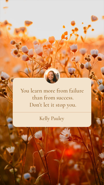 Instagram Story Design Maker Featuring a Positive Reminder