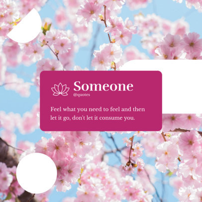 Trendy Instagram Post Design Template Featuring a Wholesome Quote