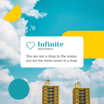 Motivational Instagram Post Creator with a Minimal Design