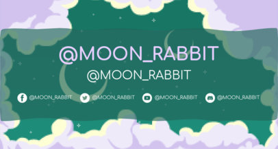 Gaming Twitch Banner Maker with an Illustrated Sky