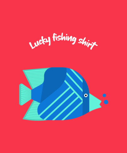 T-Shirt Design Creator for a Lucky Fisherman 