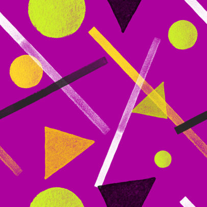 Seamless Print Pattern Maker Featuring Abstract Geometric Shapes