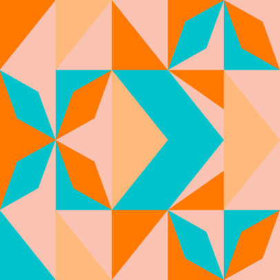 Geometric Print Patter Creator Template with a Seamless Design 3363g