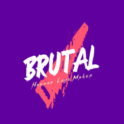 Criminal-Themed Logo Maker with a Bloody Graphic