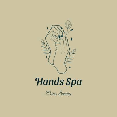 Nail Boutique Logo Generator Featuring a Woman's Hand Drawing
