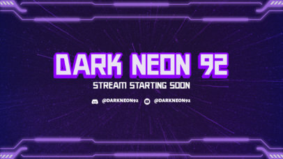 Twitch Overlay Template for Gamers Featuring a Sci-Fi Frame 3365h