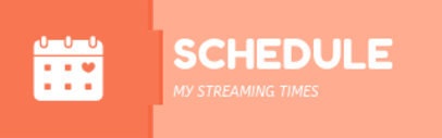 Twitch Panel Design Template for a Streaming Schedule with a Calendar Icon