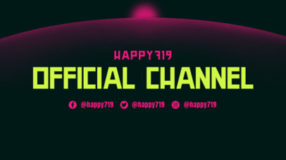 Twitch Offline Banner Creator with Colorful Typography