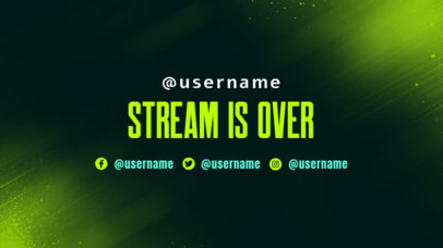 Gaming Twitch Offline Banner Design Maker with a Gradient Background
