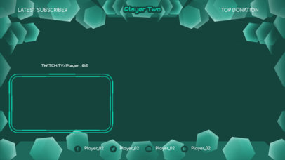 Twitch Overlay Design Maker Featuring a Geometric Frame 