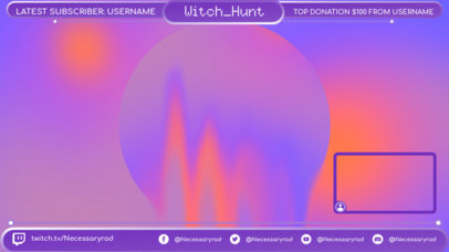 Twitch Overlay Generator for Gaming Streamers Featuring 8-Bit Typography and a Webcam Frame 
