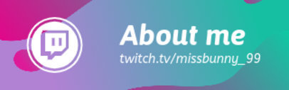 Twitch Panel Template Featuring a Liquid Colorful Background 