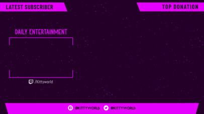 Twitch Overlay Design Creator with a Minimalist Grid