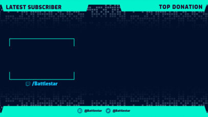 Gaming Twitch Overlay Maker Featuring a Simple Webcam Frame 3364d