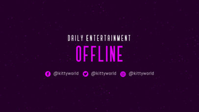 Twitch Offline Banner Generator with a Simple Background