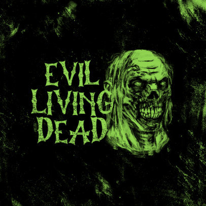 Survival Horror Gaming Logo Maker Featuring a Spooky Creature Graphic