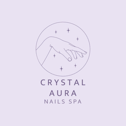 Simple Logo Template for a Nail Spa