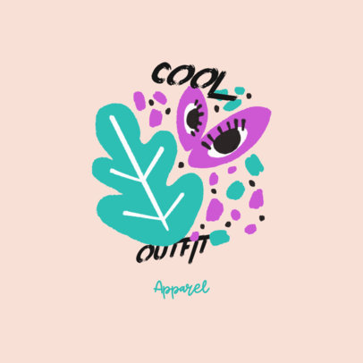 Apparel Brand Logo Maker With a Flat Illustration Style