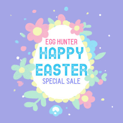 Illustrated Facebook Post Design Maker for an Easter Special Sale 3391