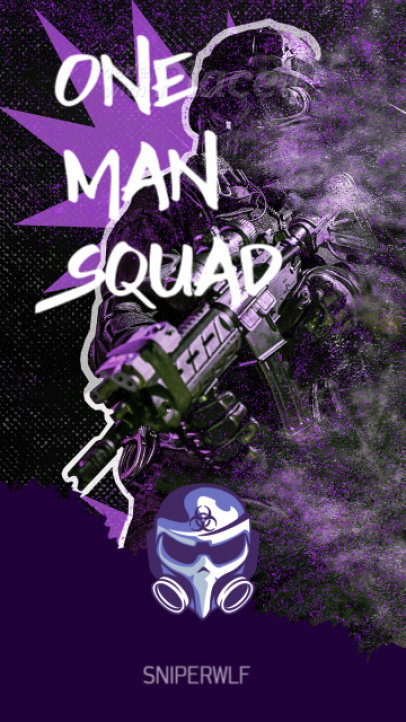 Instagram Story Video Creator with a Gaming Character Inspired by PUBG