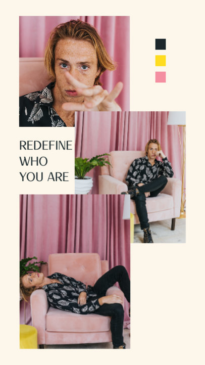 Instagram Story Design Maker With a Picture Collage Style and a Quote 