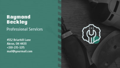 Business Card Template for a Professional Construction Company