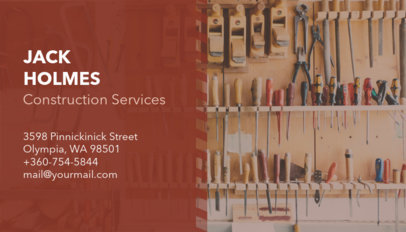 Modern Business Card Maker for Construction Service Providers