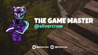 Twitch Starting Soon Screen Video Maker with a Fortnite-Inspired Character 2619