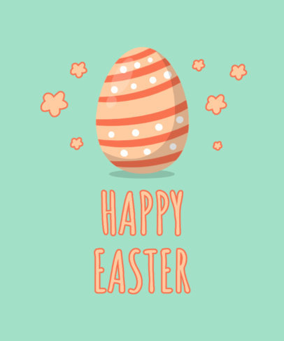 T-Shirt Design Maker Featuring Illustrated Easter Eggs