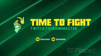 Twitch Starting Soon Screen Video Maker for a Fighting-Genre Gamer 2632