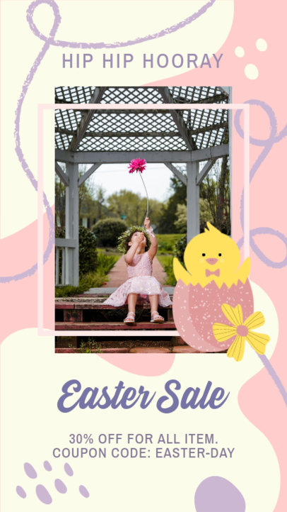 Easter-Themed Instagram Story Design Generator for a Special Sale 