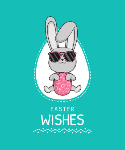 T-Shirt Design Maker Featuring Bunny Easter Illustrations 