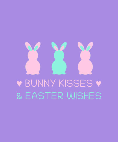 Kids T-Shirt Design Maker with an Easter Bunnies Graphic