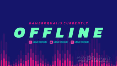 Twitch Offline Screen Video Maker for Music Streamers with Animated Audio Visualizers 2638