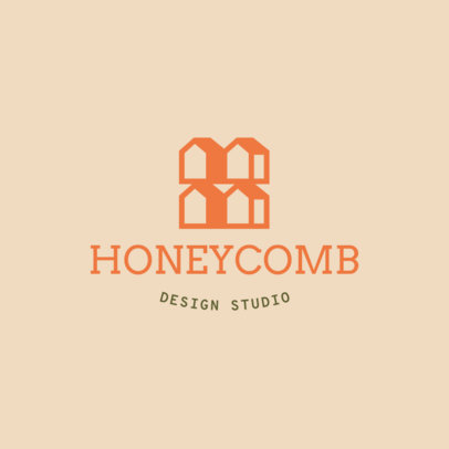 Design Studio Logo Maker Featuring Icons of Houses