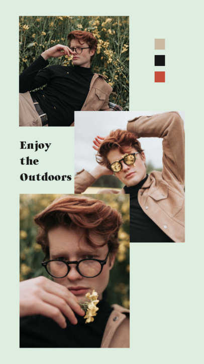 Instagram Story Design Generator for Fashion Influencers Featuring a Picture Collage Style 