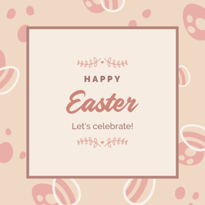 Festive Instagram Post Template to Celebrate Easter
