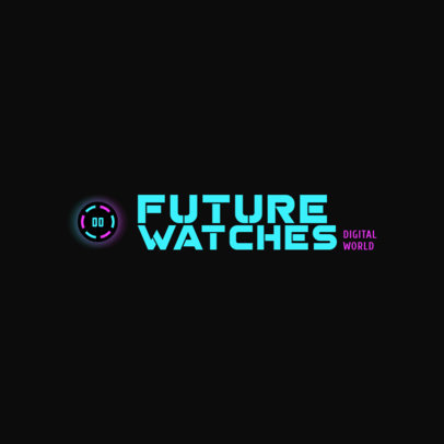 Online Logo Template for a Smart Watch Brand