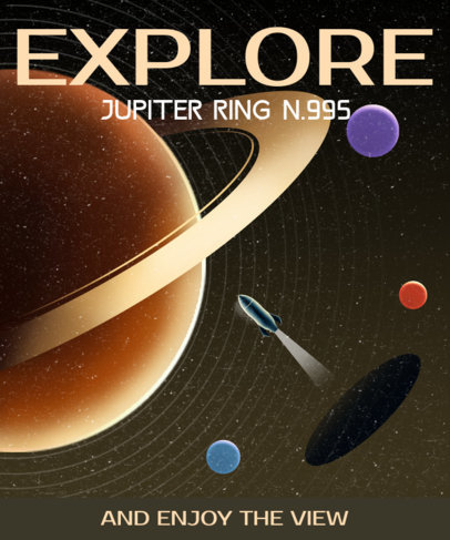 T-Shirt Design Maker with Illustrated Planets