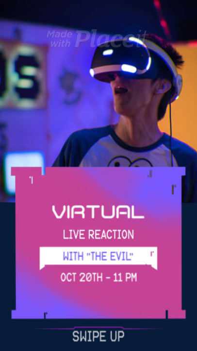 Glitchy Gaming-Themed Instagram Story Video Maker