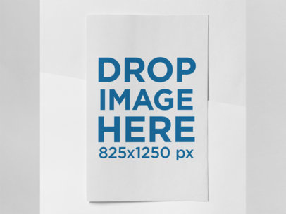 Bifold Brochure Mockup Lying on a Multicolor Surface