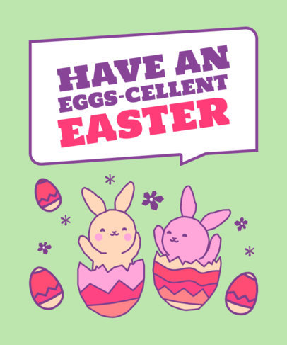 Easter-Themed T-Shirt Design Creator for Kids