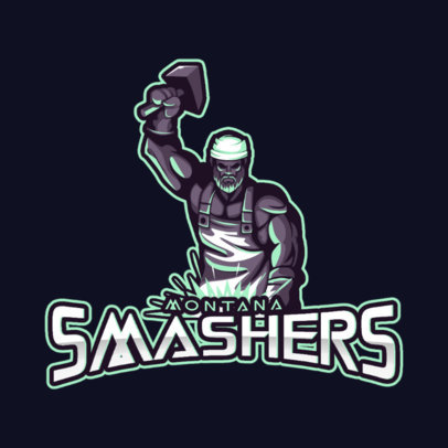 Cool Logo Creator with a Tough Blacksmith Graphic
